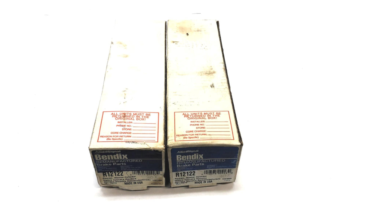 Bendix Brake Master Cylinder R12122 (10-2372) [Lot of 2] REMANUFACTURED