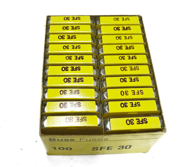 Buss 30A Fuse SFE-30 [Lot of 100] NOS