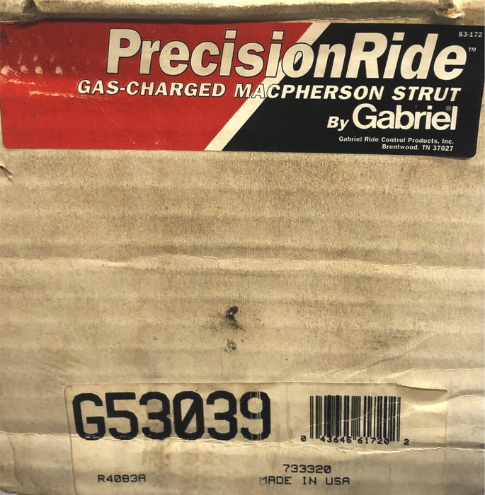 PrecisionRide Gas Charged MacPherson Strut G53039 (733320) NOS