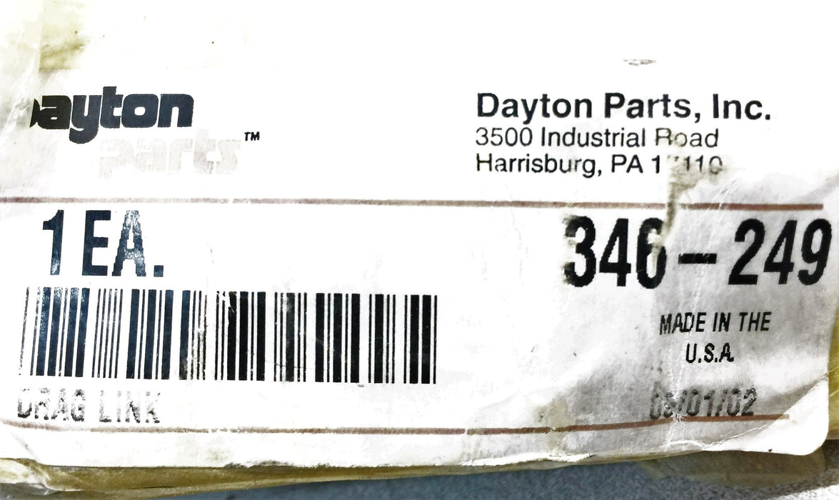 Dayton Parts Drag Link 346-249 NOS
