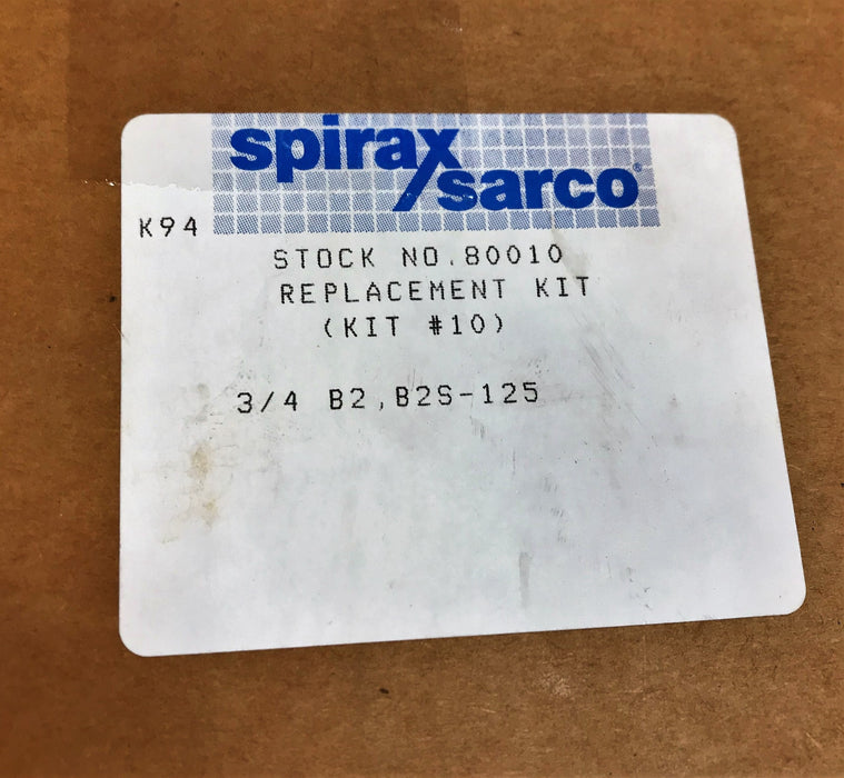 Spirax/Sarco Rebuild Kit 80010 NOS