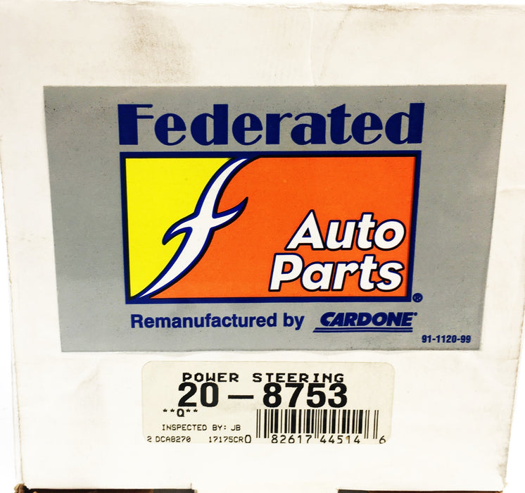 Federated Auto Parts Cardone Power Steering Pump 20-8753 REMANUFACTURED