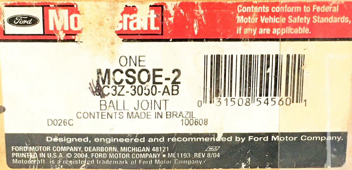 Motorcraft Front Lower Ball Joint Assembly MCSOE-2 (8C3Z-3050-AB) NOS