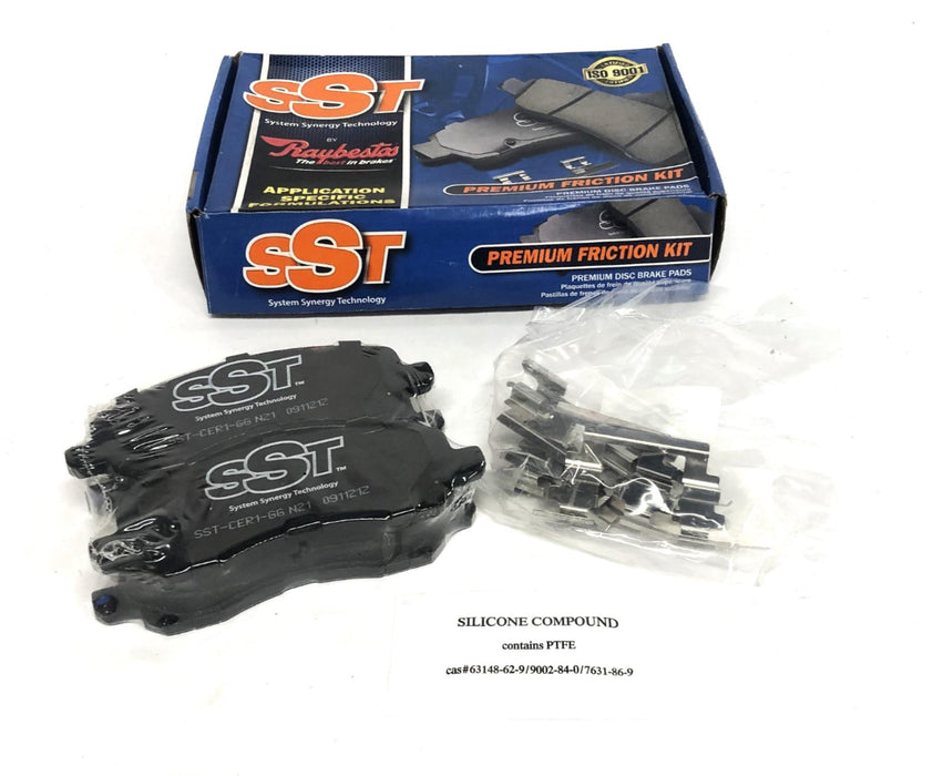 SST By Raybestos Bendix Ceramic Rear Disc Brake Pad Friction Kit D866C NOS