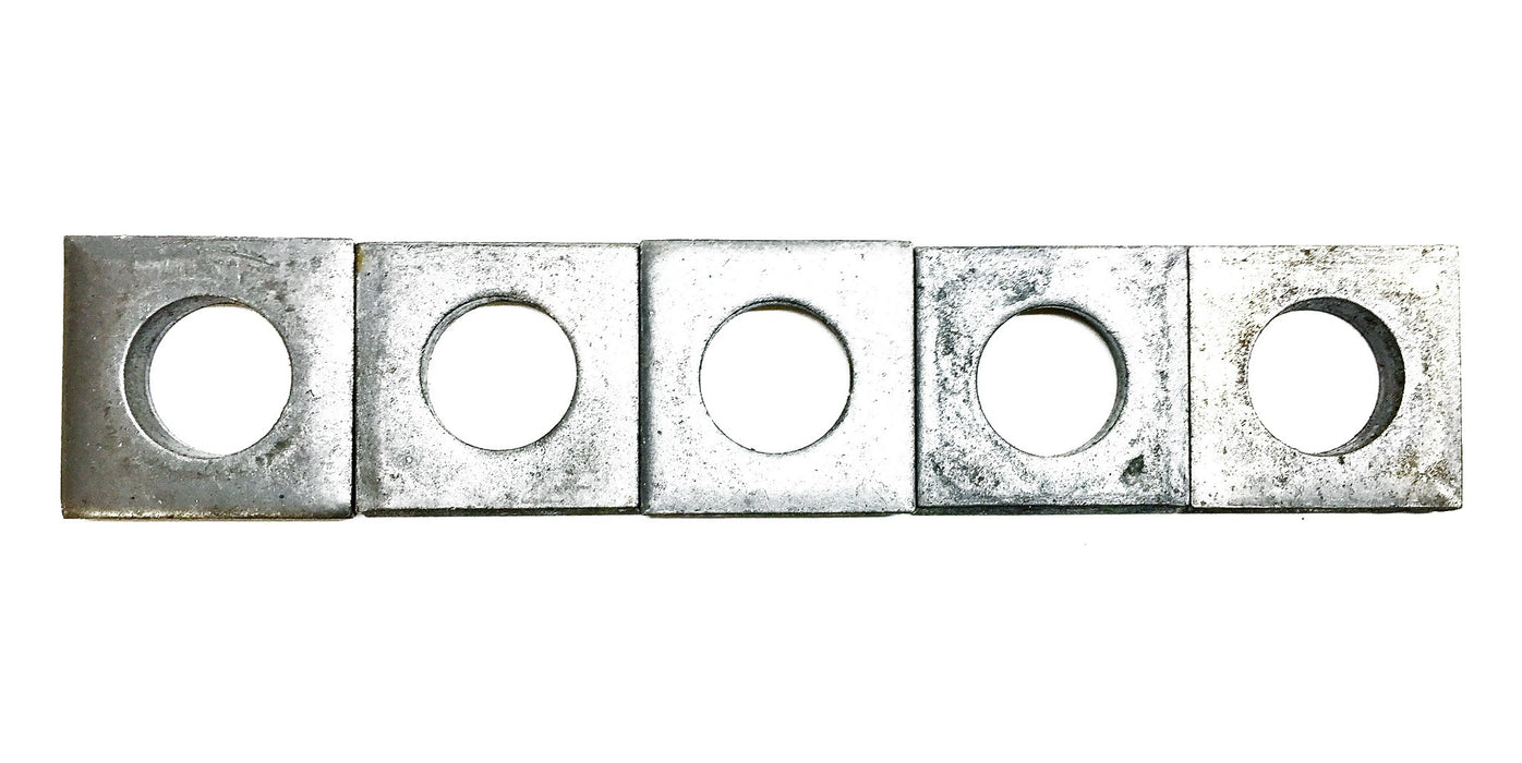 Unbranded 2"x 2" Steel Square Washer [Lot of 5]