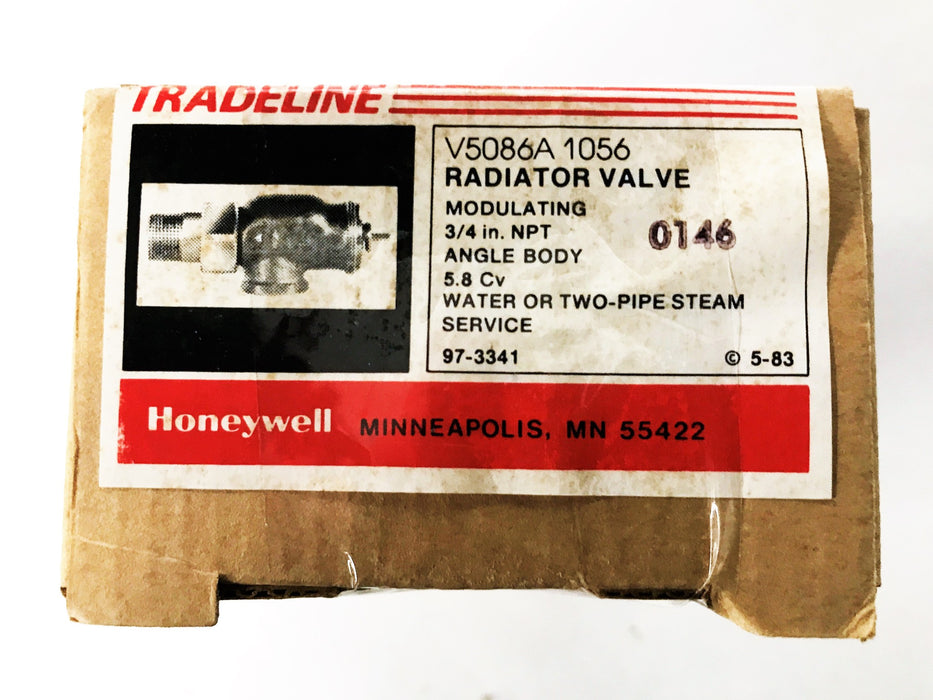 Honeywell Radiator Valve V5086A-1056 [Lot of 2] NOS