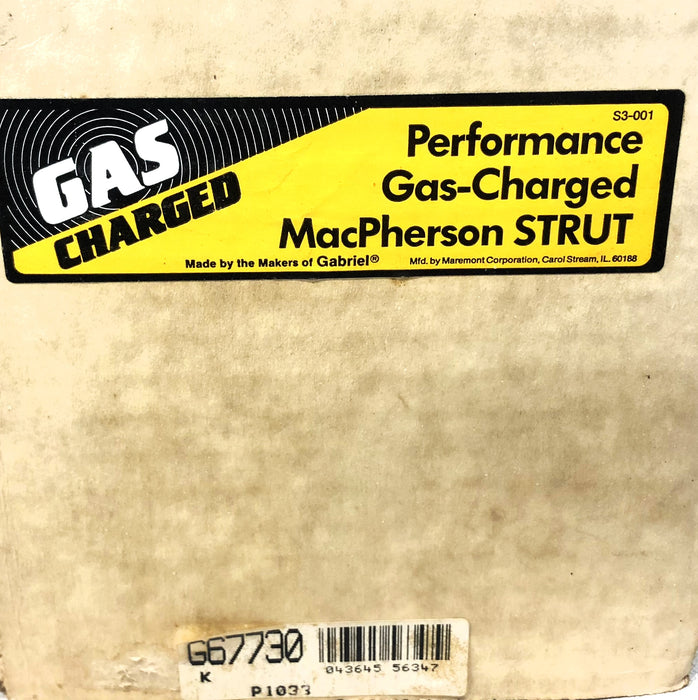 MacPherson Gas Charged Strut G67730 (733300) NOS