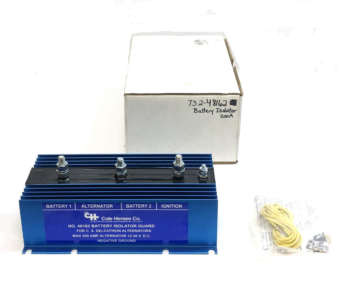 Cole Hersee Max 200 Amp Alternator 1236 VDC Battery Isolator Guard 48
