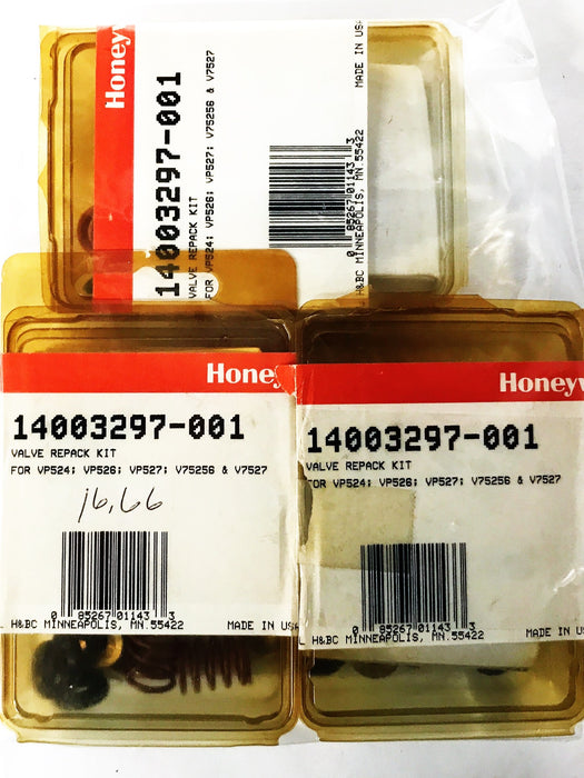 Honeywell Valve Repack Kit 14003297-001 [Lot of 3] NOS