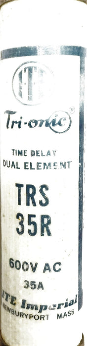 ITE Imperial Tri-onic Time-Delay 600V 35A Fuse TRS35R [Lot of 2] NOS