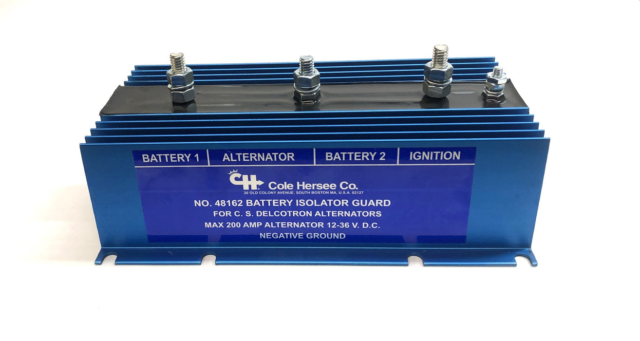 Cole Hersee Max 200 Amp Alternator 1236 VDC Battery Isolator Guard 48
