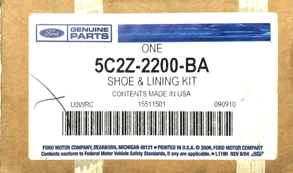 Ford OEM Brake Shoe And Lining Kit 5C2Z-2200-BA NOS