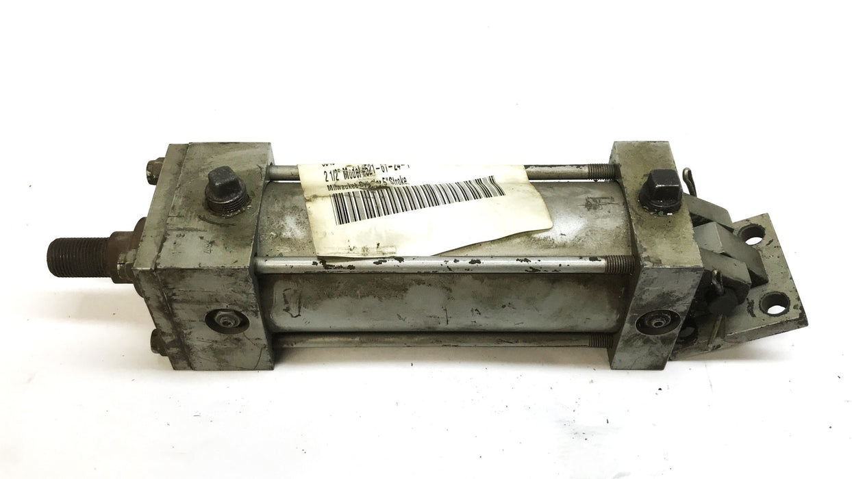 Milwaukee Cylinder Hydraulic Clevis Cylinder 521-61-24-1 USED