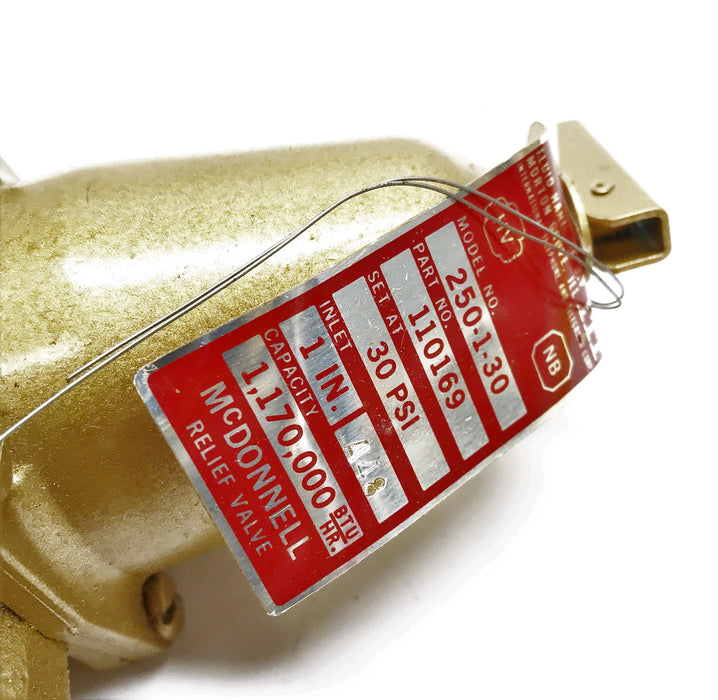 McDonnell & Miller 1" Relief Valve 110169 NOS