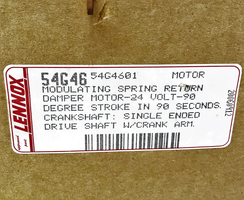 Honeywell/Lennox 24V Damper Motor M7415A1048 (54G46) NOS