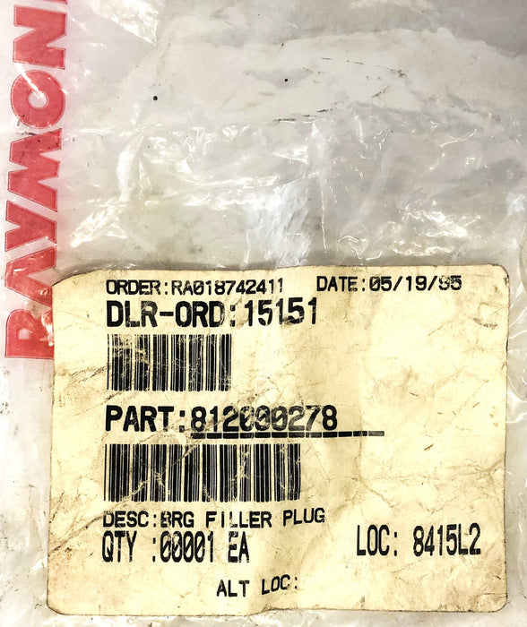 Raymond Fille Plug 812-000-278 NOS