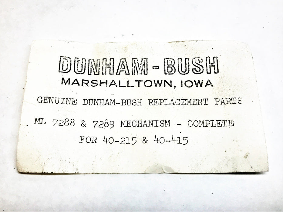 Dunham-Bush Complete Float Mechanism ML7288 & 7289 [Lot of 2] NOS