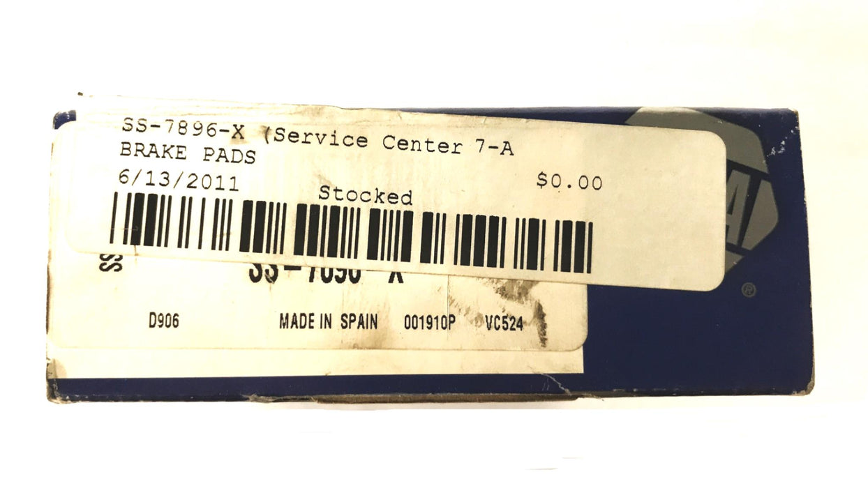 NAPA Premium Disc Brake Pad Set SS-7896-X NOS
