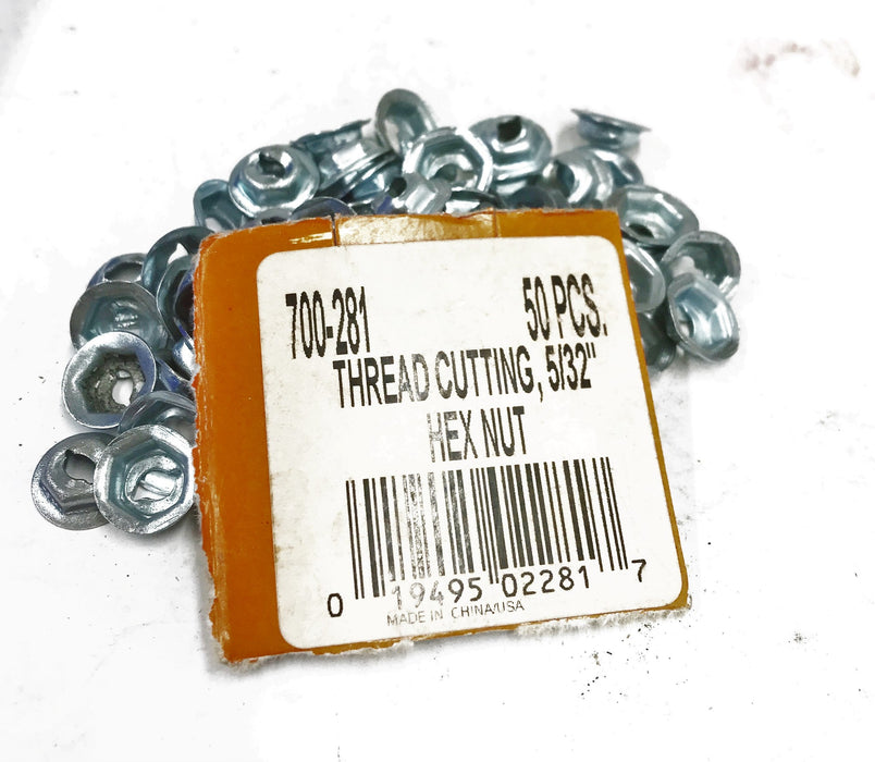 Dorman 5-32" Thread Cutting Nut 700-281 [Lot of 76] NOS