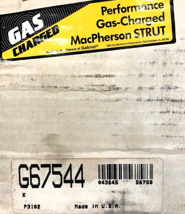 MacPherson Gas-Charged Strut G67544 NOS