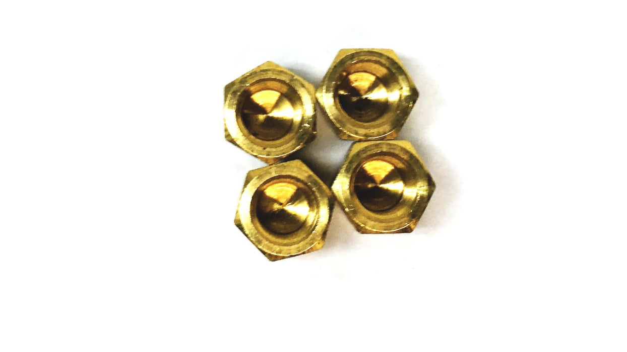 Eaton Weatherhead Brass Pipe Caps 3129X2 [Lot of 4] NOS