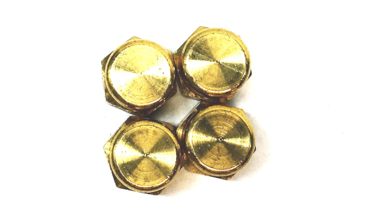 Eaton Weatherhead Brass Pipe Caps 3129X2 [Lot of 4] NOS