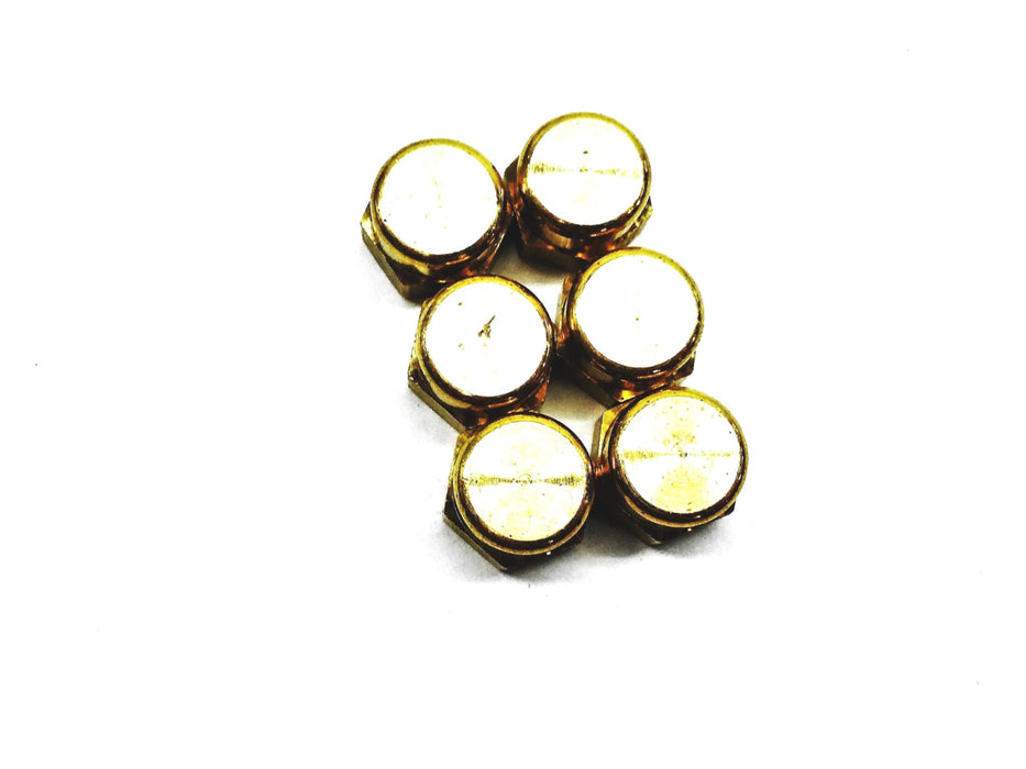 Eaton Weatherhead Brass Pipe Caps 3129X2 [Lot of 6] NOS