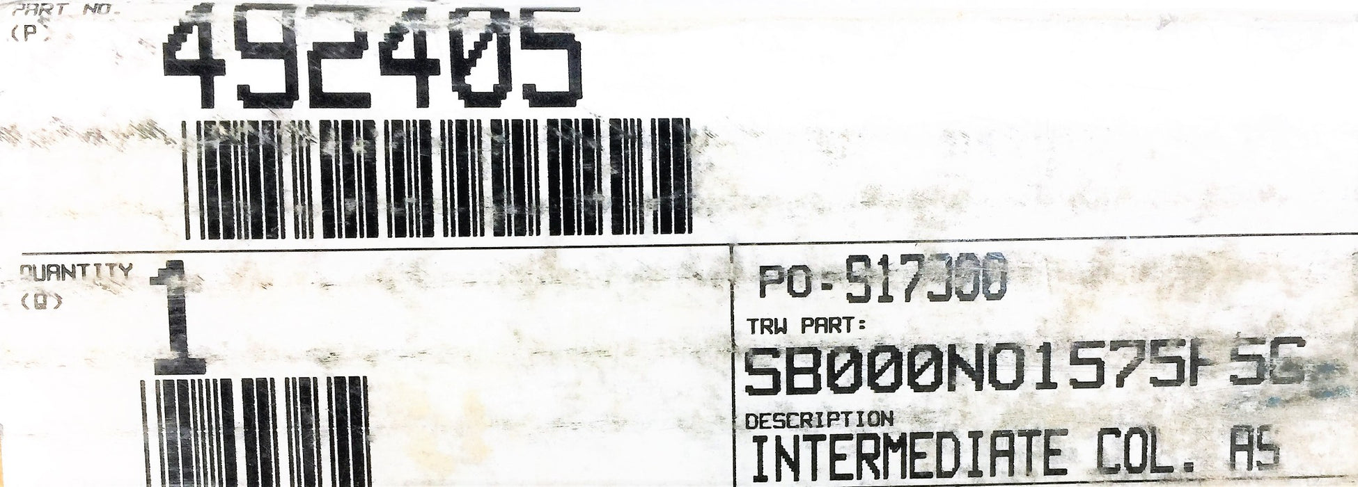 TRW Intermediate Steering Shaft 492405 (SB000N01575F5G) NOS
