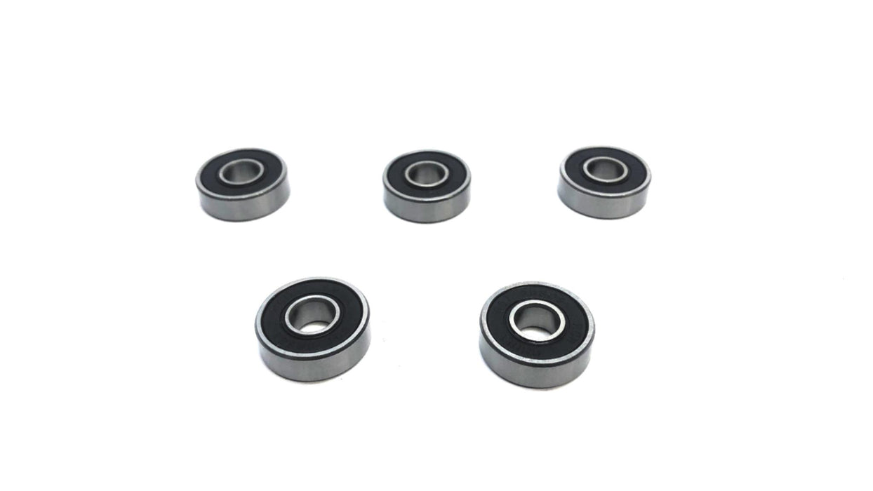 HCH Deep Groove Rubber Shielded Ball Bearing 607-2RSC3 [Lot of 5] NOS