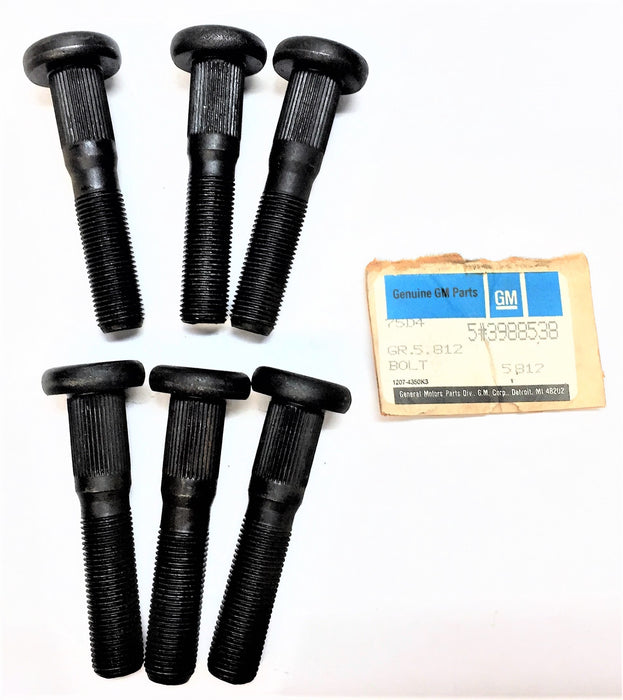GENERAL MOTORS/GM Wheel Stud/Bolt 3988538 [Lot of 6] NOS