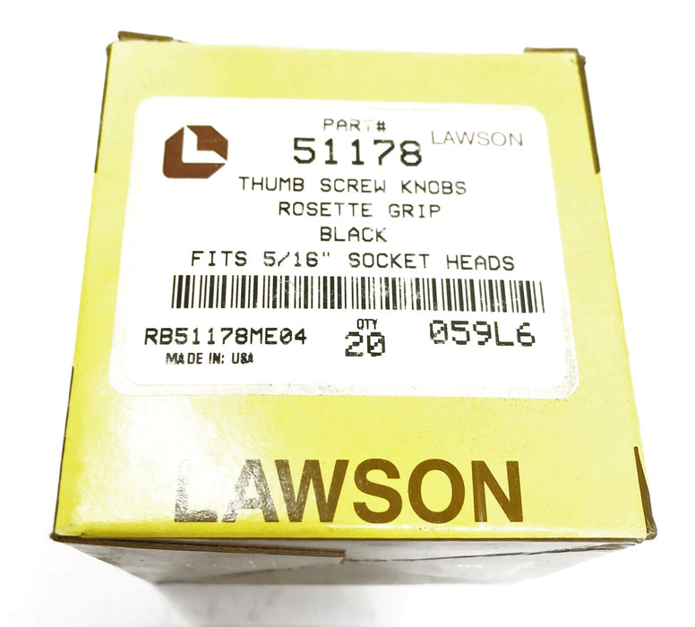 Lawson 5/16" Thread Diameter Thumbscrew Knob 51178 [Lot of 15] NOS