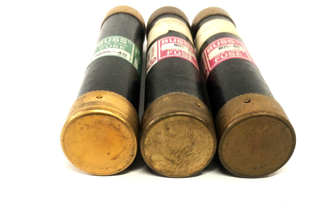 Bussmann 600V 50,000A Class K5 One Time Fuse NOS-40 [Lot of 3] NOS