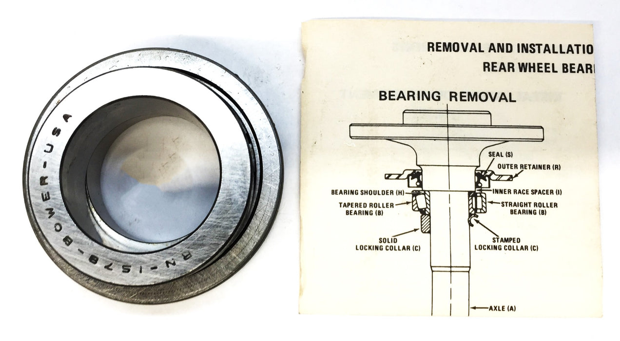 Bower Cylindrical Roller Bearing Assembly R1578E (RNF1578) NOS