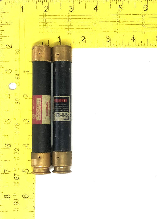 Bussmann Fusetron 600V 200,000A Class RK5 Fuse FRS-R-15 [Lot of 2] NOS