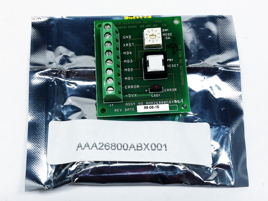 Unbranded Elevator Circuit Board Compatible with Otis AAA26800ABX001 NOS