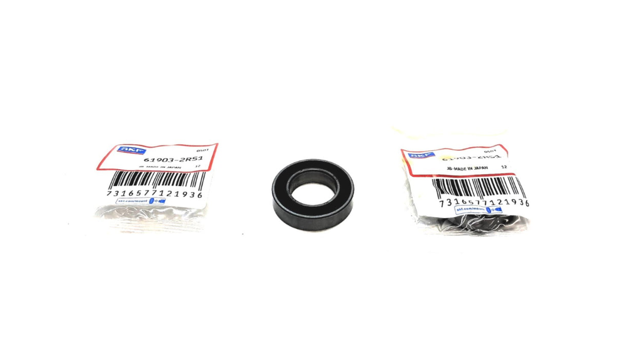 SKF Deep Groove Rubber Shielded Ball Bearing 61903-2RS1 [Lot of 2] NOS