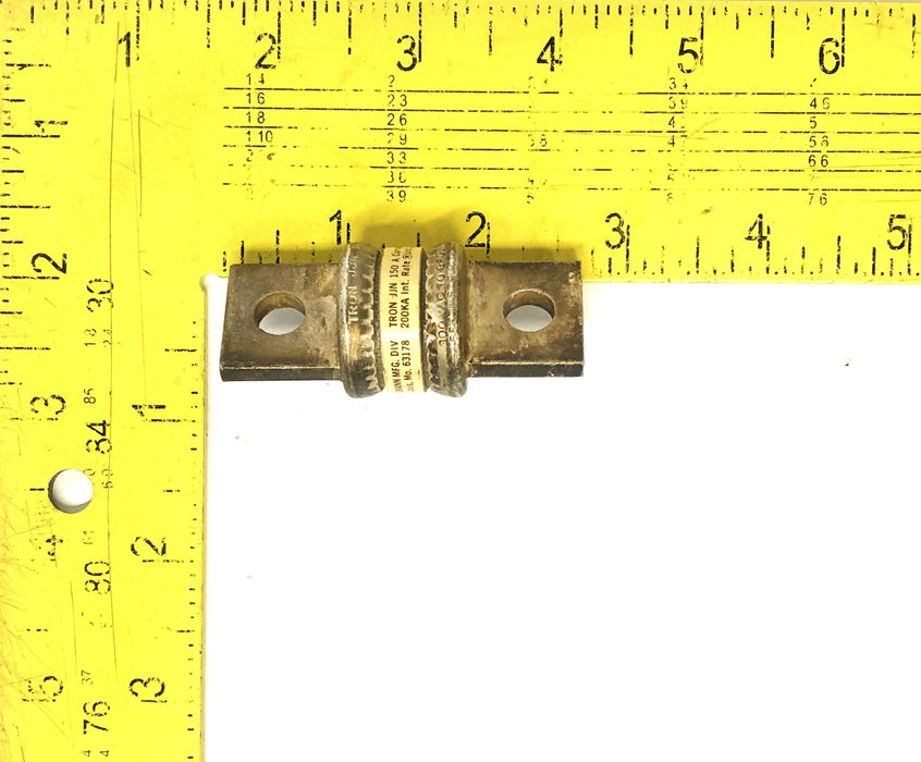 Bussmann Tron 200KA Class T Current Limiting Fuse JJN150 NOS