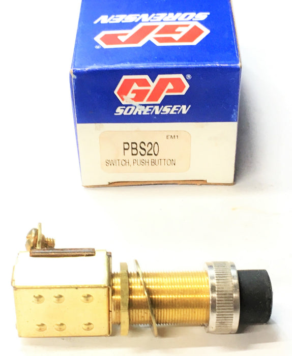 GP Sorensen Push Button Switch PBS20 NOS