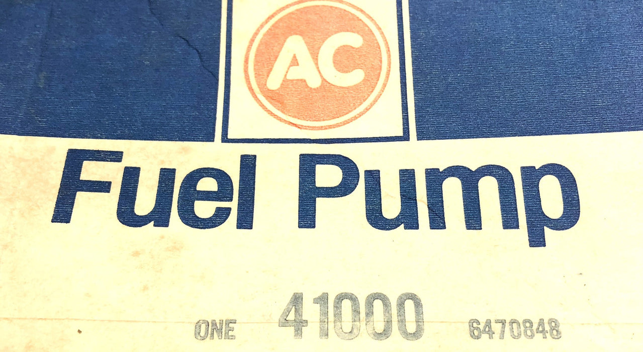 AC-Delco Fuel Pump Assembly 41000 (6470848) NOS