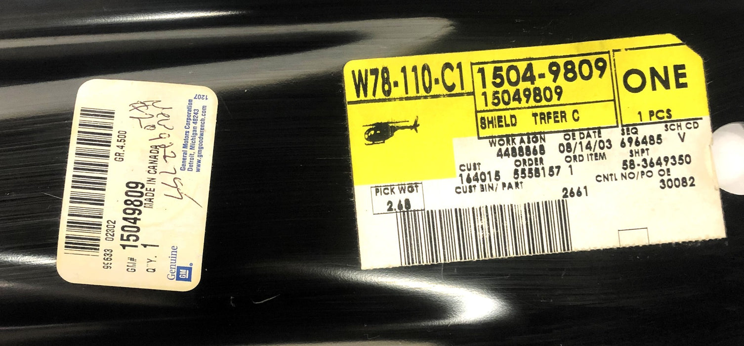 General Motors OEM Transfer Shield Case 15049809 NOS