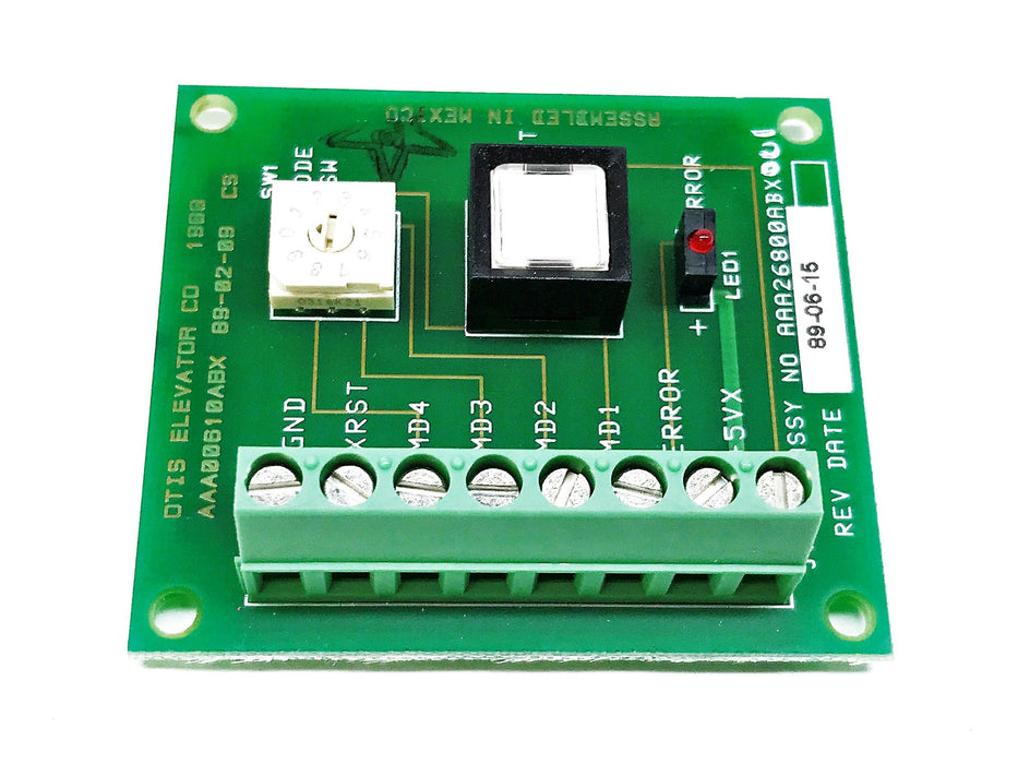 Unbranded Elevator Circuit Board Compatible with Otis AAA26800ABX001 NOS