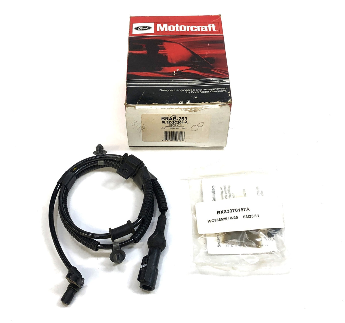 Ford Motorcraft ABS Front Wheel Speed Sensor BRAB-263 (9L3Z-2C204