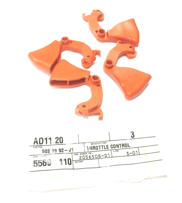 Husqvarna Throttle Control Trigger 502-19-92-01 [Lot of 4] NOS