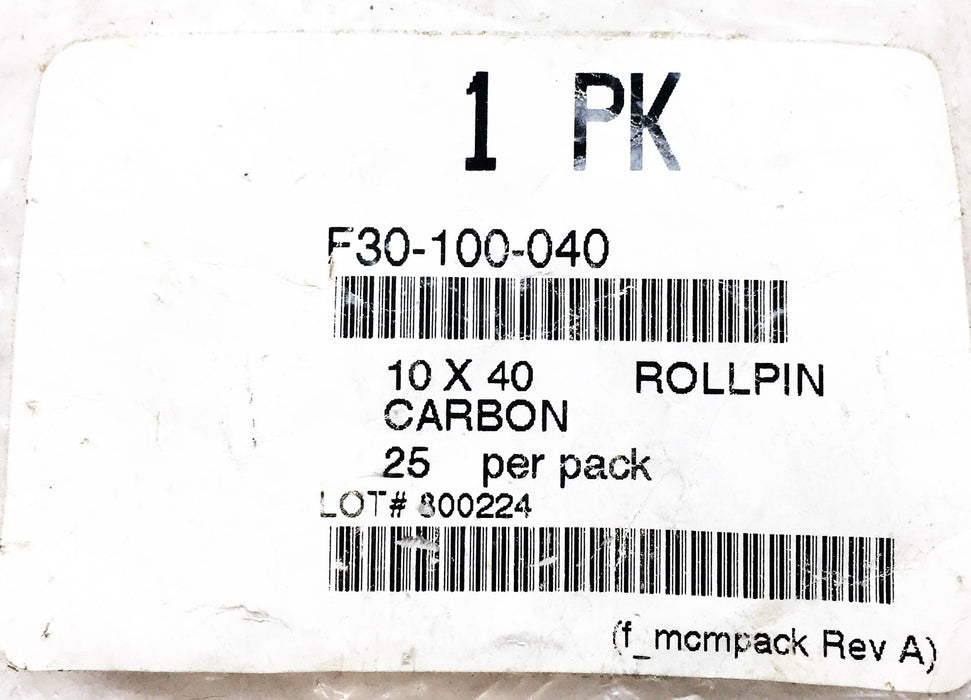 Unbranded 10X40 Carbon Rollpin F30-100-040 [Lot of 23] NOS
