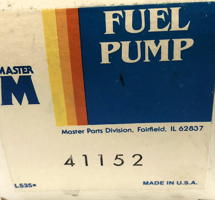 Master Mechanical Fuel Pump 41152 NOS