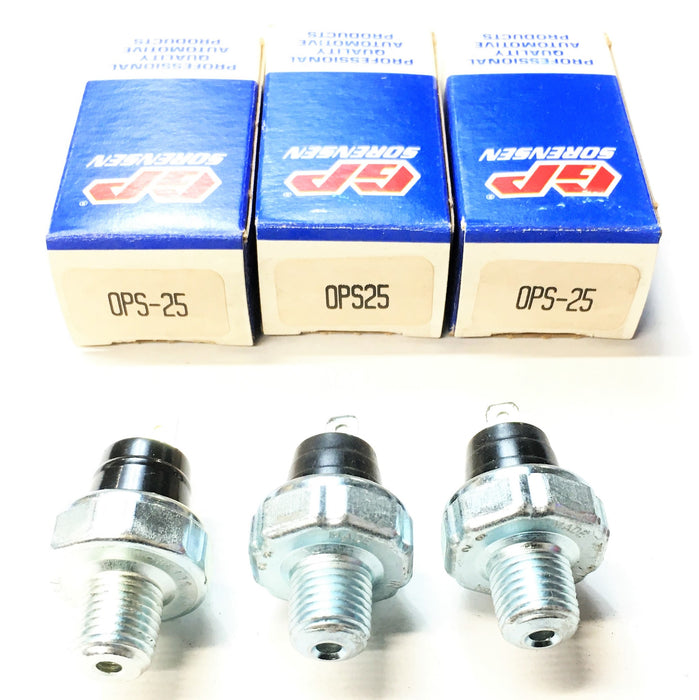GP Sorensen Oil Pressure Sender Switch OPS-25 [Lot of 3] NOS