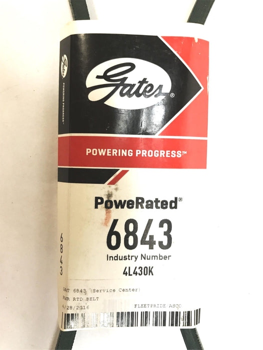 Gates PoweRated 1/2" x 43" Drive Belt 6843 [Lot of 3] NOS