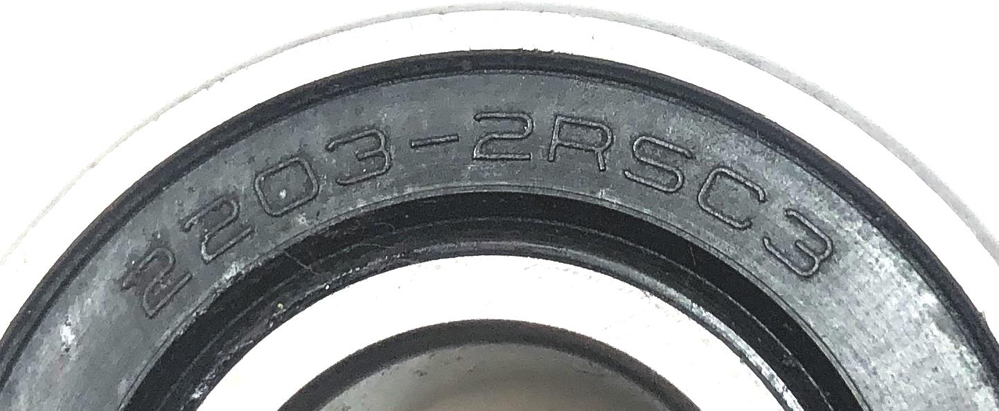 KYK Rubber Sealed Ball Bearing 2203-2RSC3 [Lot of 3] NOS