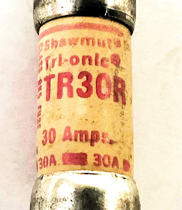 Bussmann Tri-onic 30A 250VAC Class RK5 Fuse TR30R [Lot of 2] NOS