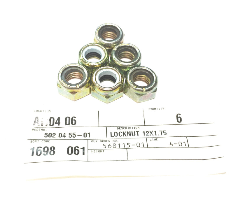 Husqvarna Lock Nut 502-04-55-01 [Lot of 6] NOS